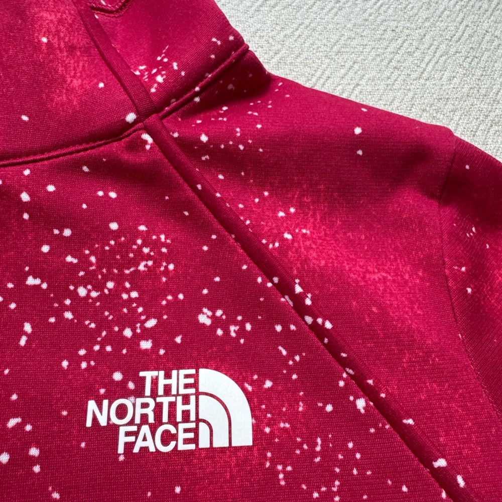 The North Face Hot Pink Constellation Print Fleece Long Sleeve 1/4 Zip Top S - Picture 5 of 9